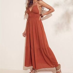 Rust Maxi Dress